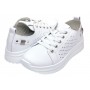 Pantofi dama casual din piele naturala - Latiffa Alb GSK3052A